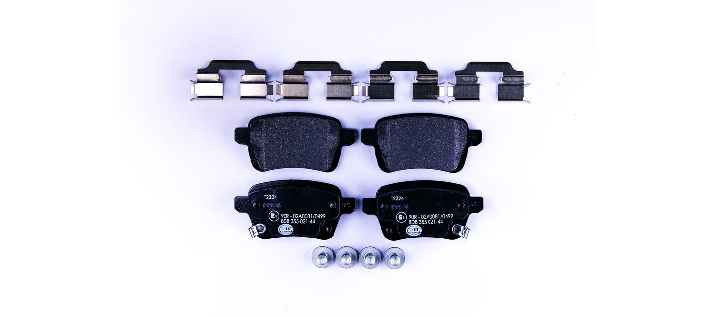 HELLA Brake pad set - T2324 - for e.g. FIAT 8DB355021-441
