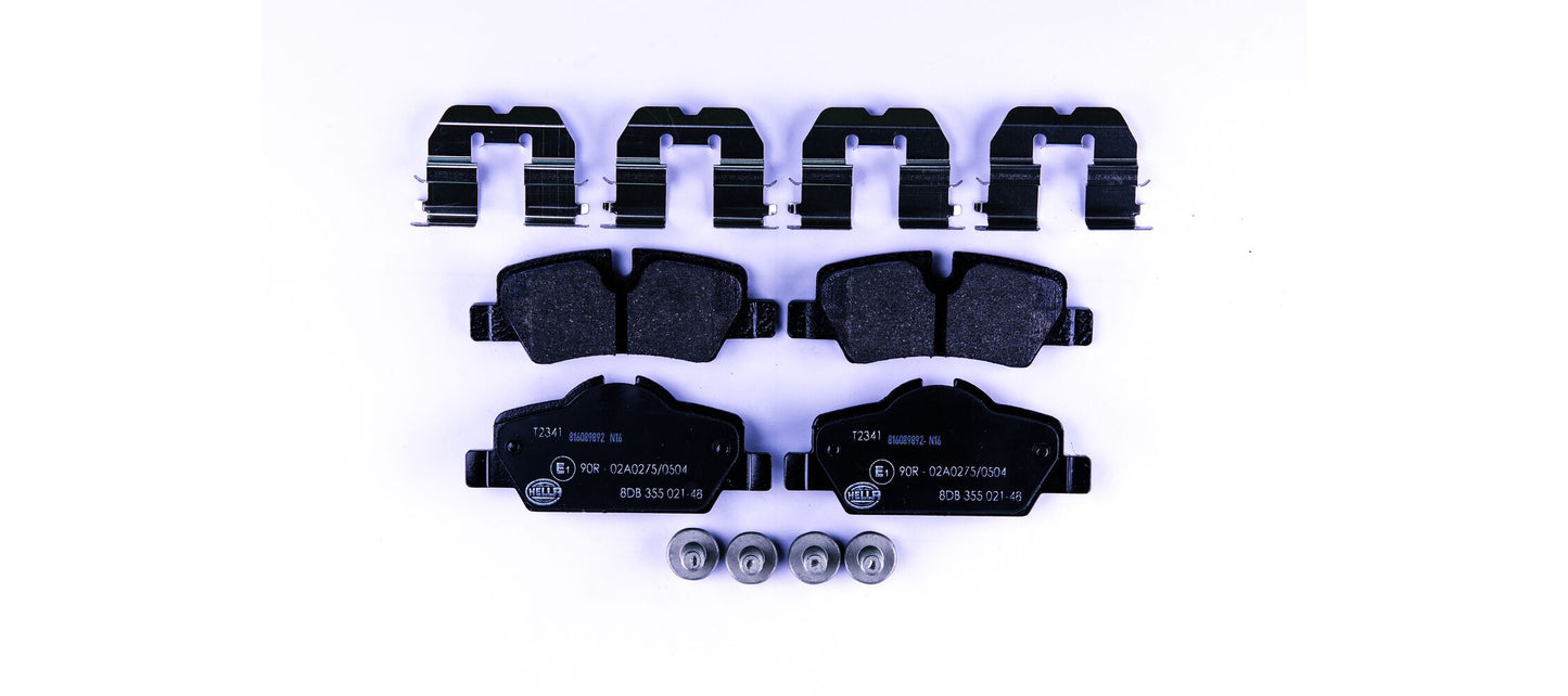 HELLA Brake pad set - T2341 - for e.g. MINI 8DB355021-481
