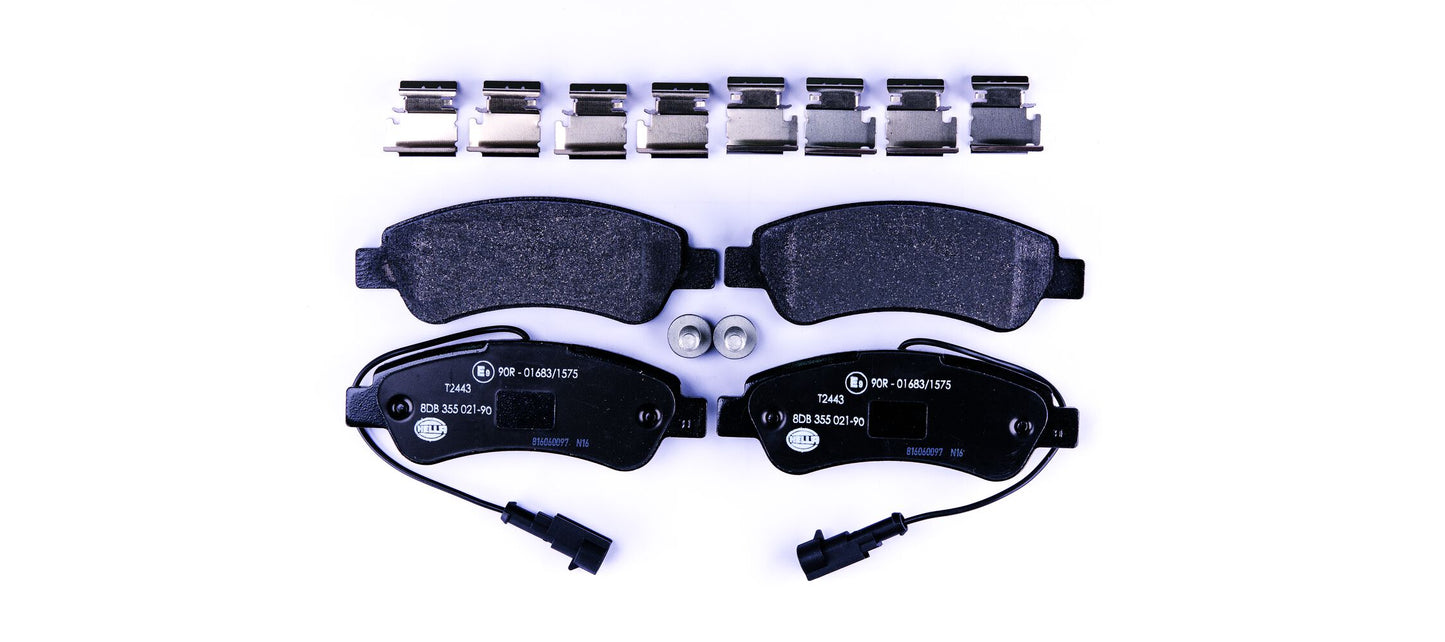 HELLA Brake pad set - T2443 - for e.g. CITROEN / FIAT / PEUGEOT / RAM 8DB355021-901