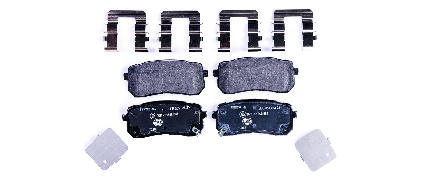 HELLA Brake pad set - T2383 - for e.g. HYUNDAI / KIA 8DB355023-231