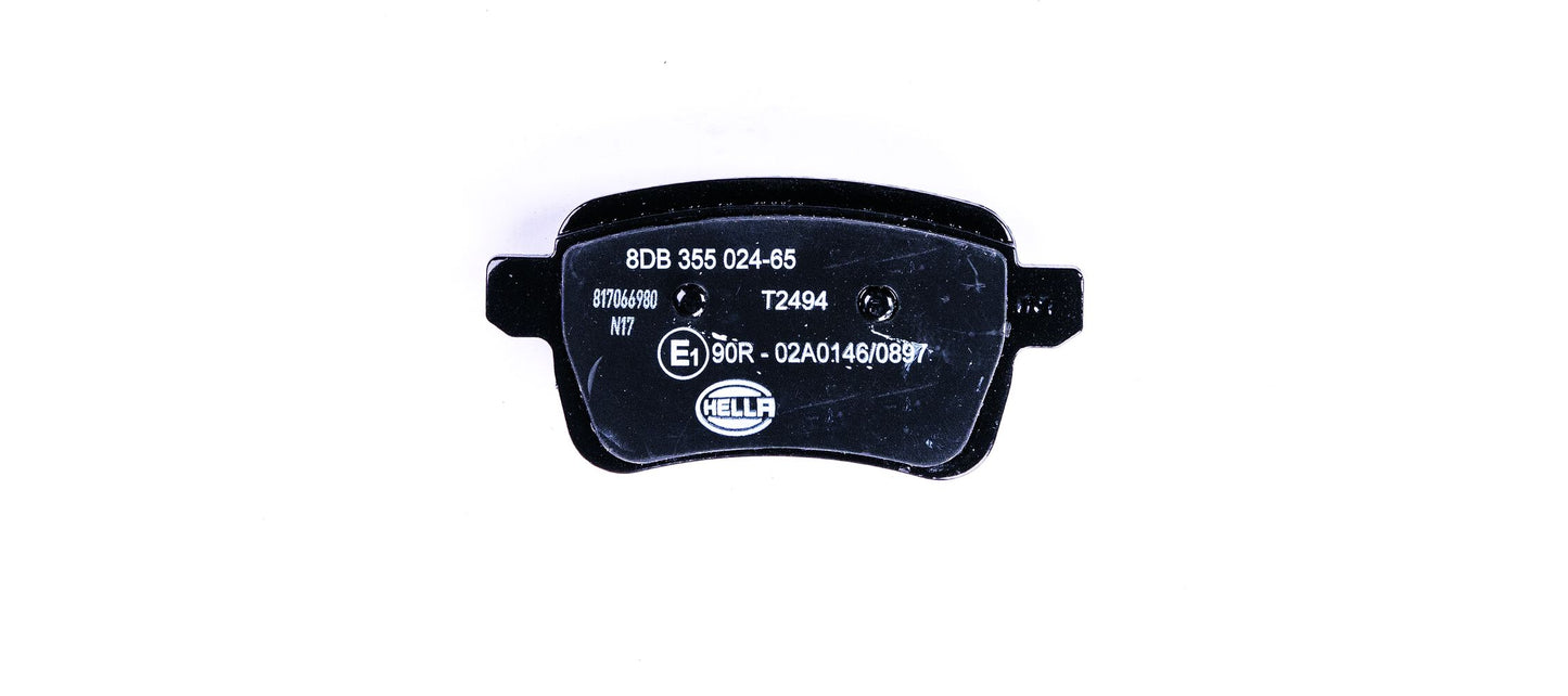 HELLA Brake pad set - T2494 - for e.g. OPEL / VAUXHALL 8DB355024-651