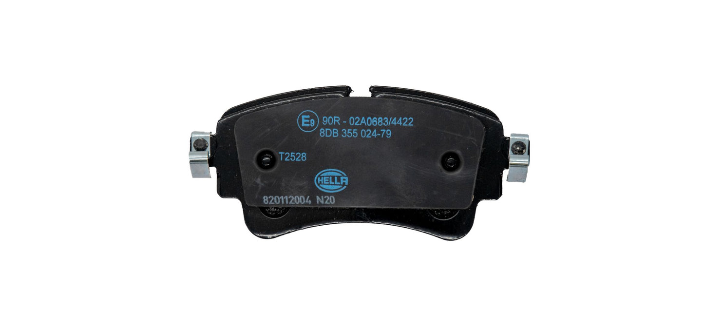 HELLA Brake pad set - T2528 - for e.g. AUDI / VOLKSWAGEN 8DB355024-791