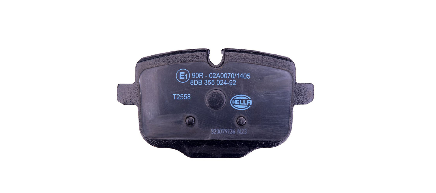 HELLA Brake pad set - T2558 - for e.g. BMW 8DB355024-921
