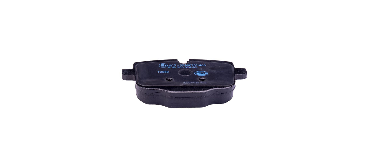HELLA Brake pad set - T2558 - for e.g. BMW 8DB355024-921
