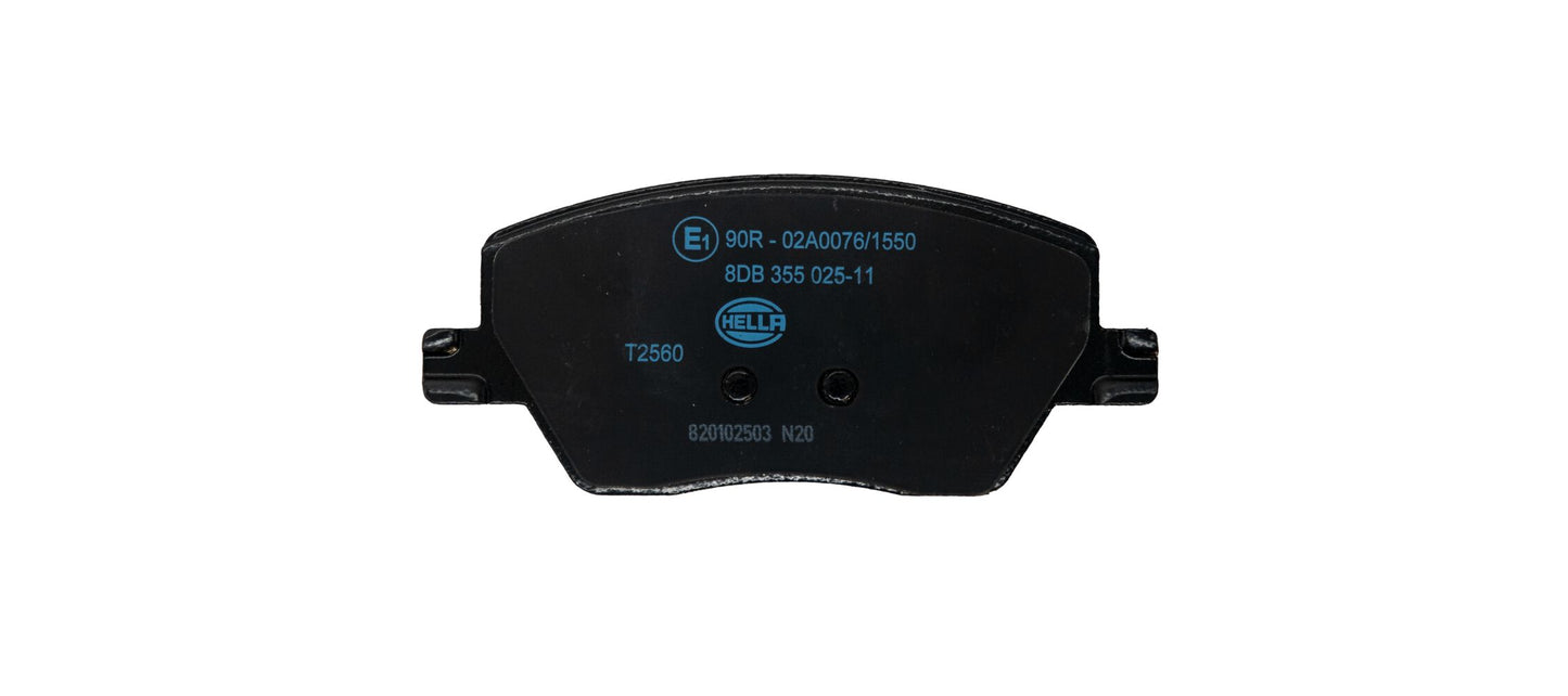 HELLA Brake pad set - T2560 - for e.g. DODGE / FIAT 8DB355025-111