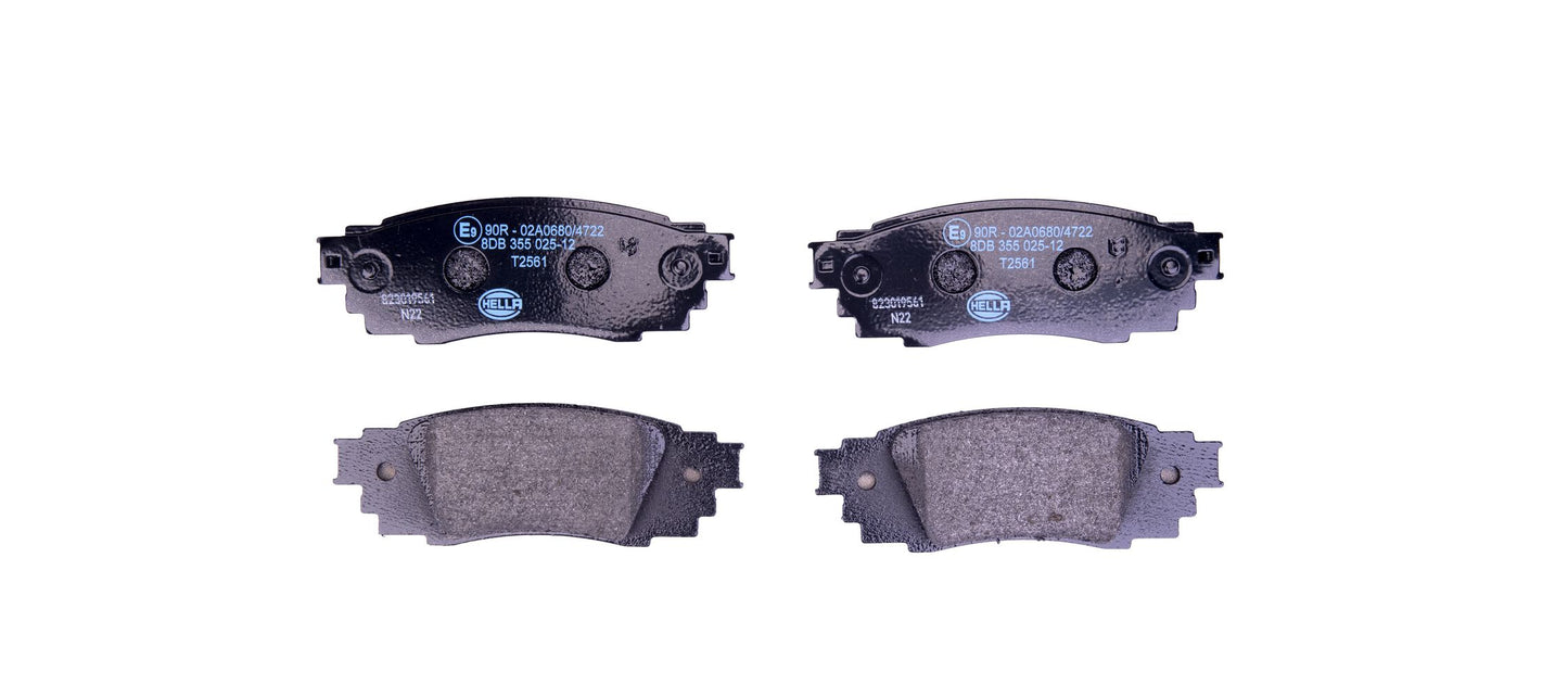HELLA Brake pad set - T2561 - for e.g. LEXUS / TOYOTA 8DB355025-121