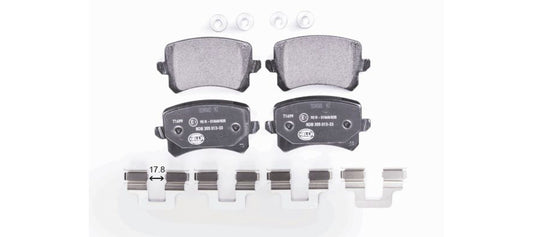 HELLA Brake pad set - T2633 - for e.g. AUDI / SEAT / SKODA / VOLKSWAGEN 8DB355025-331