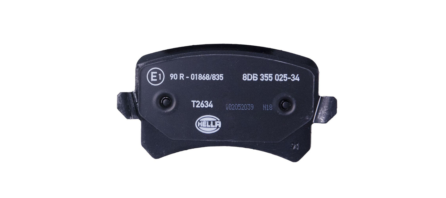 HELLA Brake pad set - T2634 - for e.g. VOLKSWAGEN 8DB355025-341