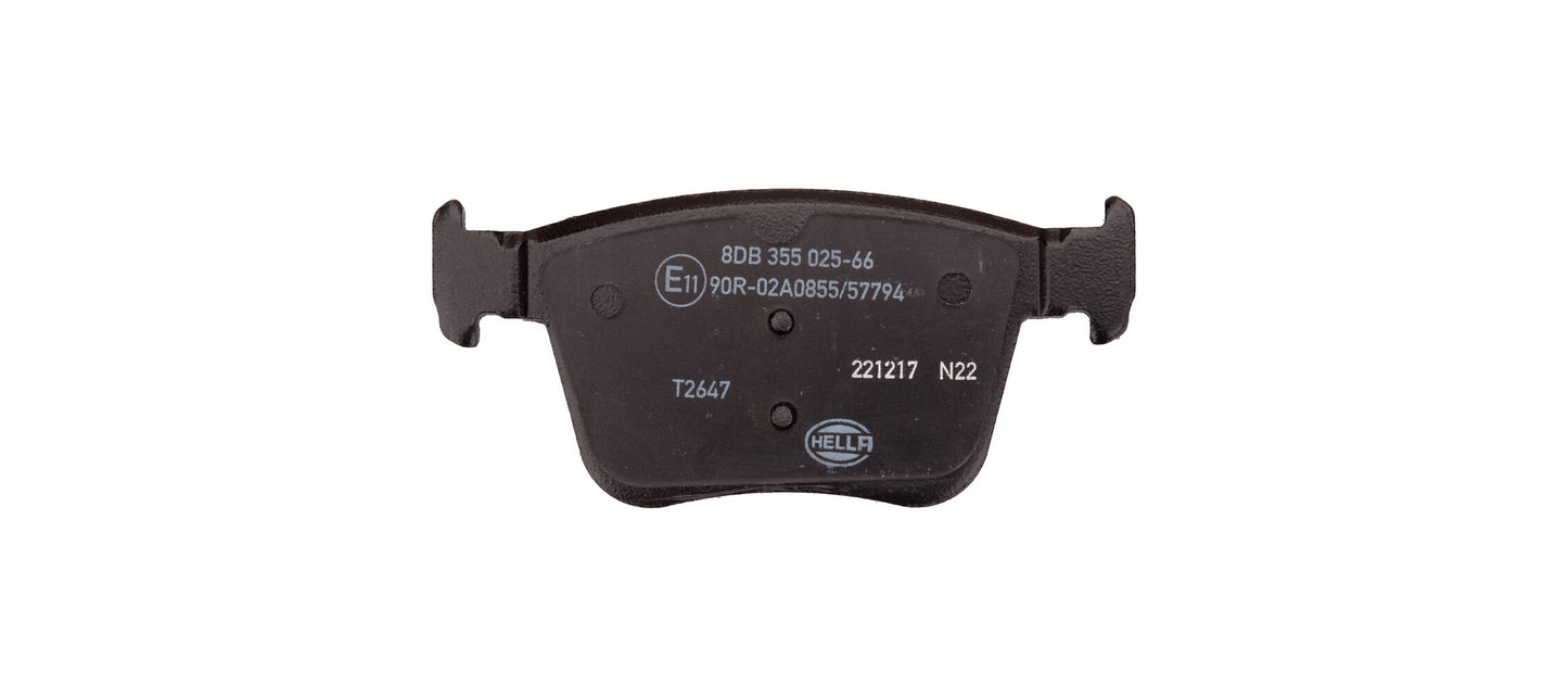 HELLA Brake pad set - T2647 - for e.g. AUDI 8DB355025-661