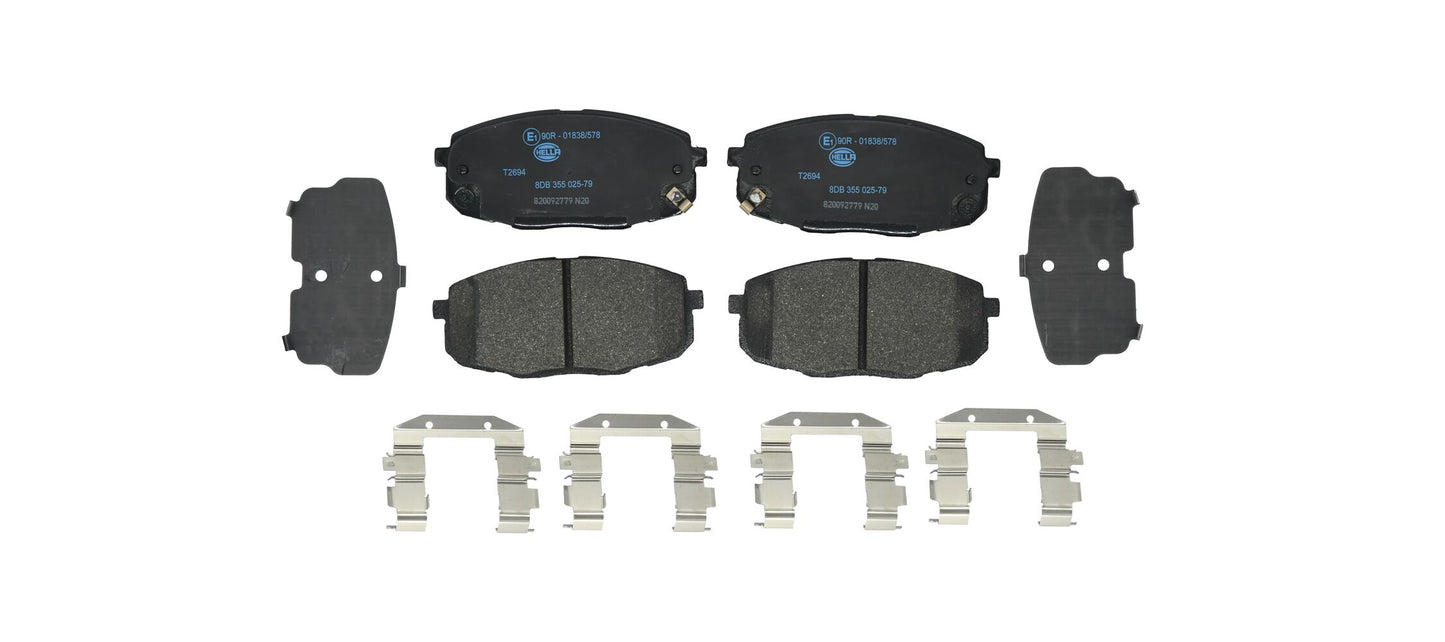 HELLA Brake pad set - T2694 - for e.g. HYUNDAI 8DB355025-791