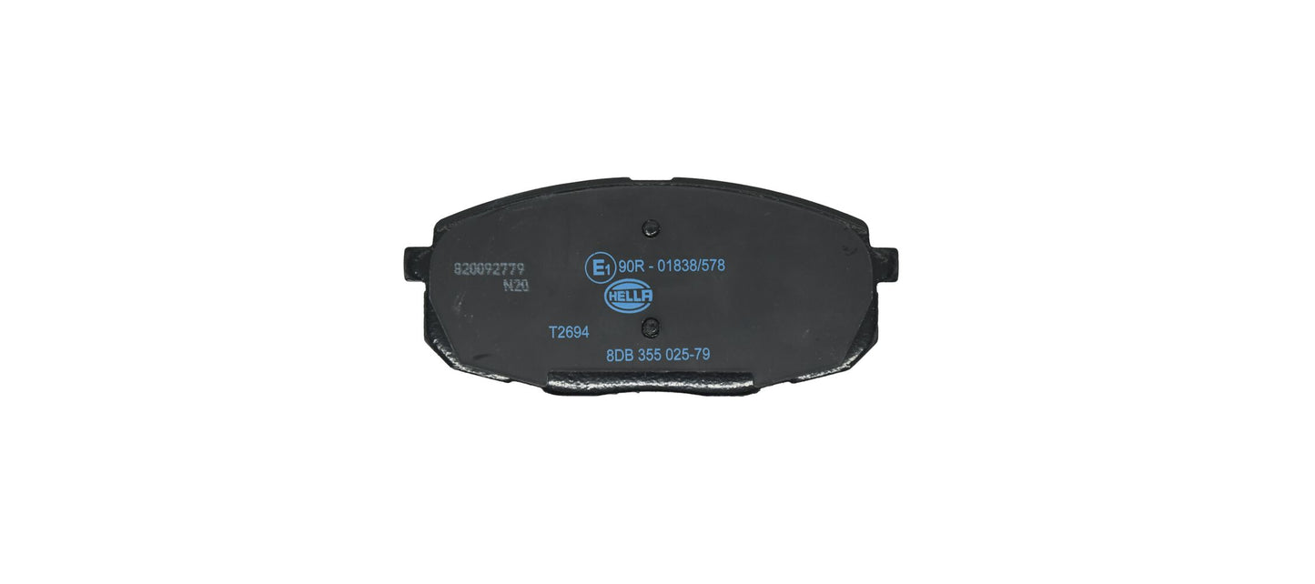 HELLA Brake pad set - T2694 - for e.g. HYUNDAI 8DB355025-791