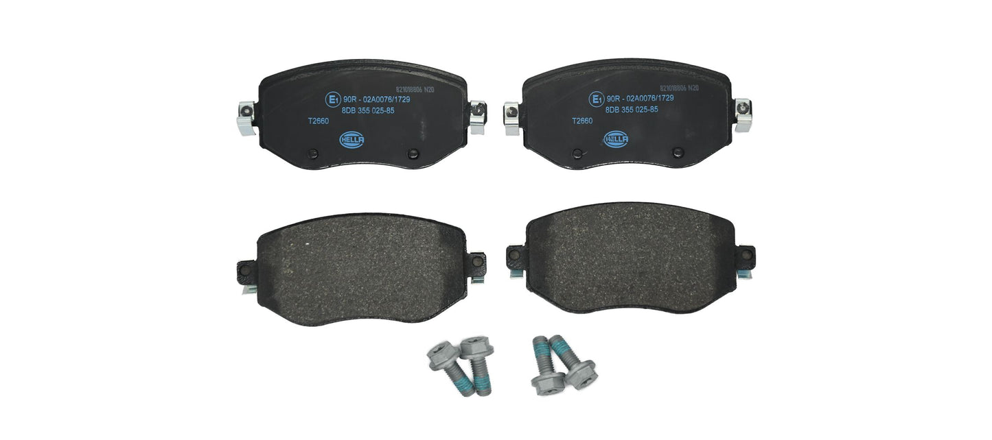 HELLA Brake pad set - T2660 - for e.g. RENAULT 8DB355025-851