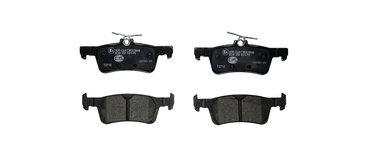 HELLA Brake pad set - T2710 - for e.g. FORD 8DB355031-761