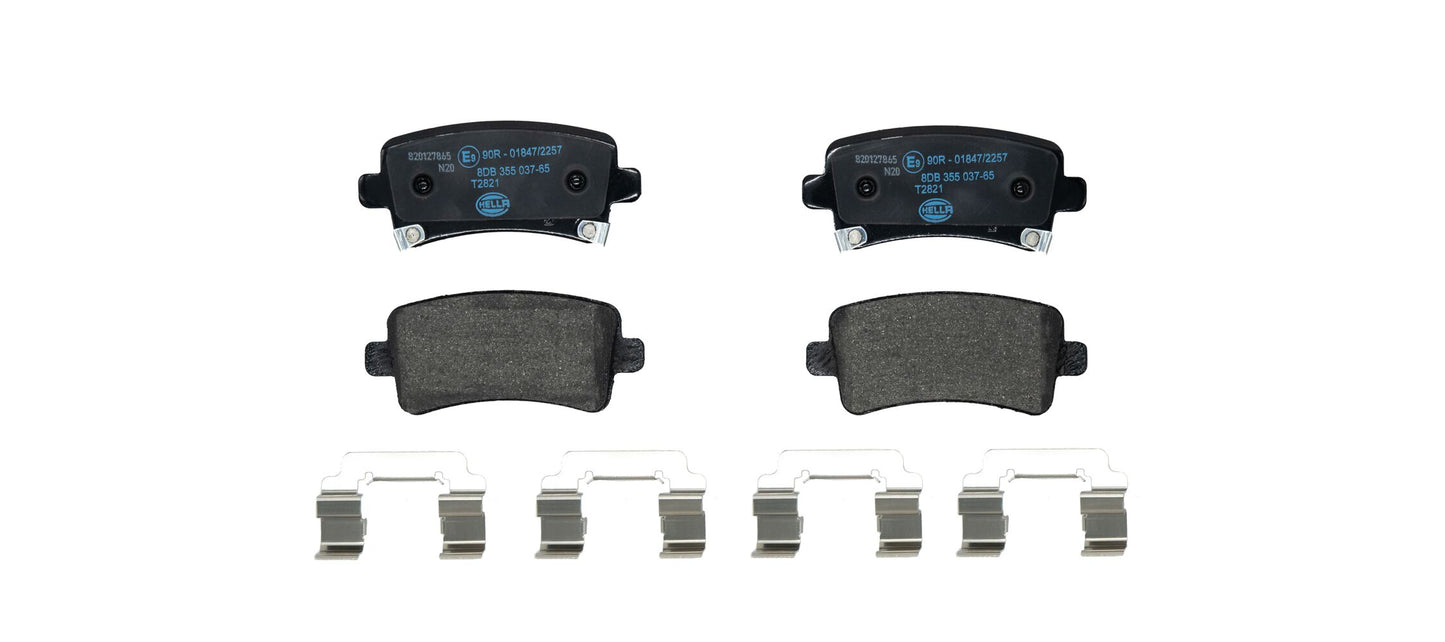 HELLA Brake pad set - T2821 - for e.g. CHEVROLET / HOLDEN / OPEL / SAAB 8DB355037-651