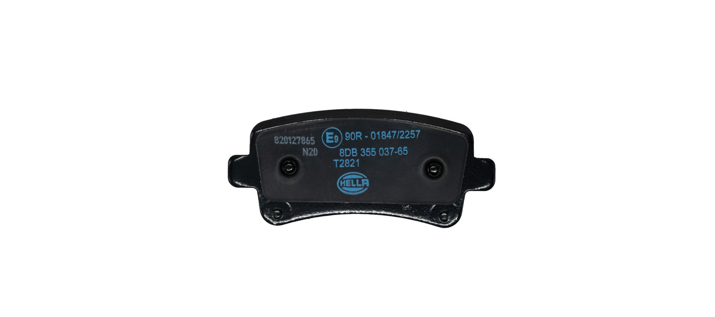 HELLA Brake pad set - T2821 - for e.g. CHEVROLET / HOLDEN / OPEL / SAAB 8DB355037-651