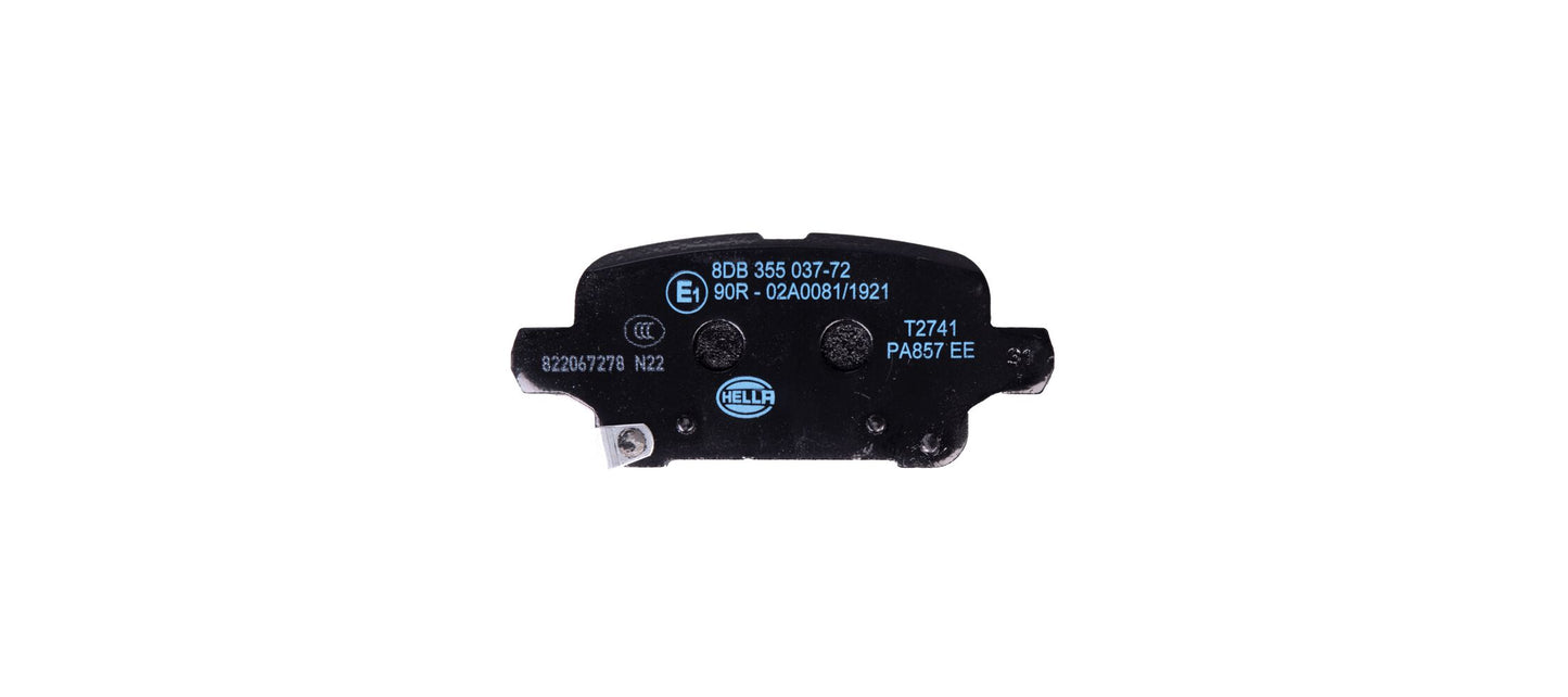 HELLA Brake pad set - T2741 - for e.g. CHEVROLET / HOLDEN / OPEL / VAUXHALL 8DB355037-721