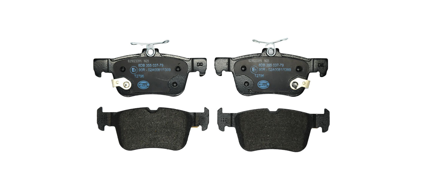 HELLA Brake pad set - T2796 - for e.g. FORD 8DB355037-791
