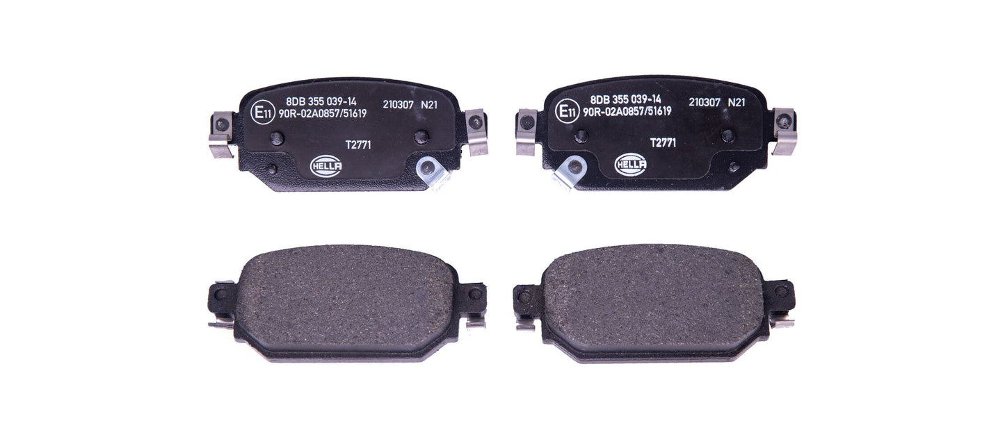 HELLA Brake pad set - T2771 - for e.g. MAZDA 8DB355039-141