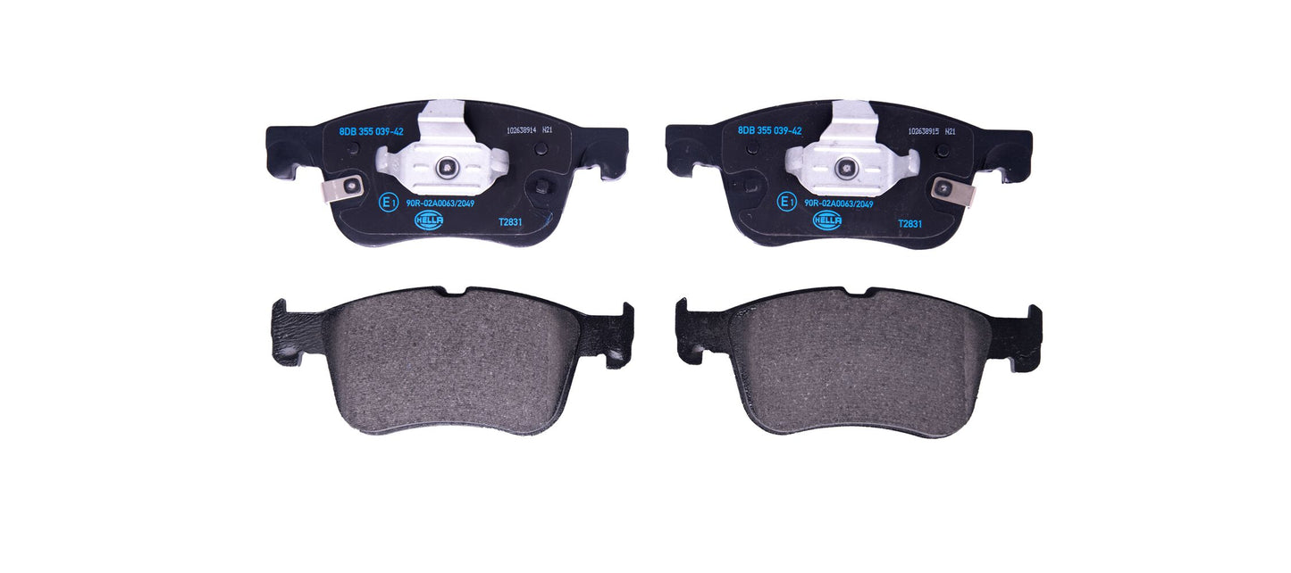 HELLA Brake pad set - T2831 - for e.g. FORD 8DB355039-421
