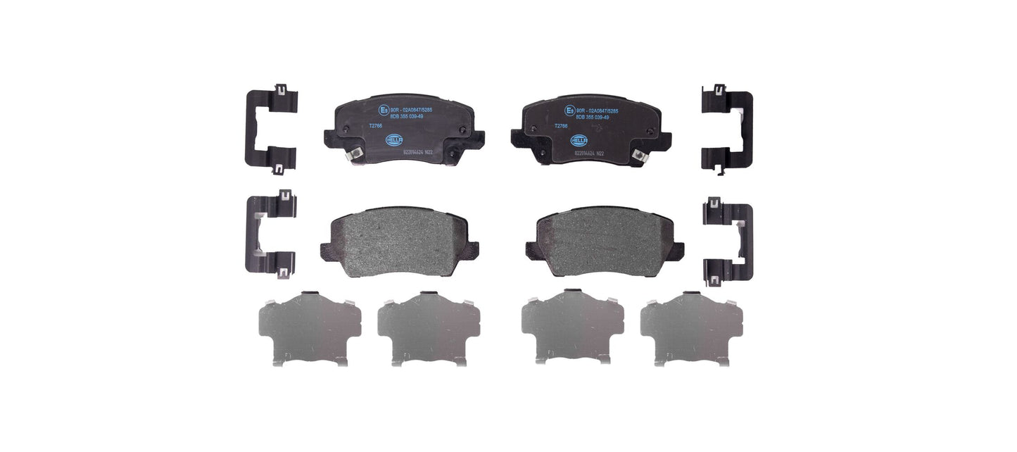 HELLA Brake pad set - T2766 - for e.g. KIA 8DB355039-491