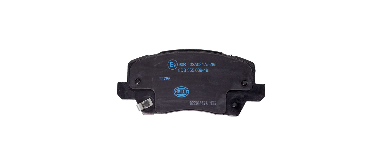 HELLA Brake pad set - T2766 - for e.g. KIA 8DB355039-491