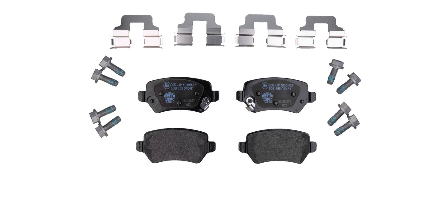 HELLA Brake pad set - T2675 - for e.g. KIA 8DB355040-611