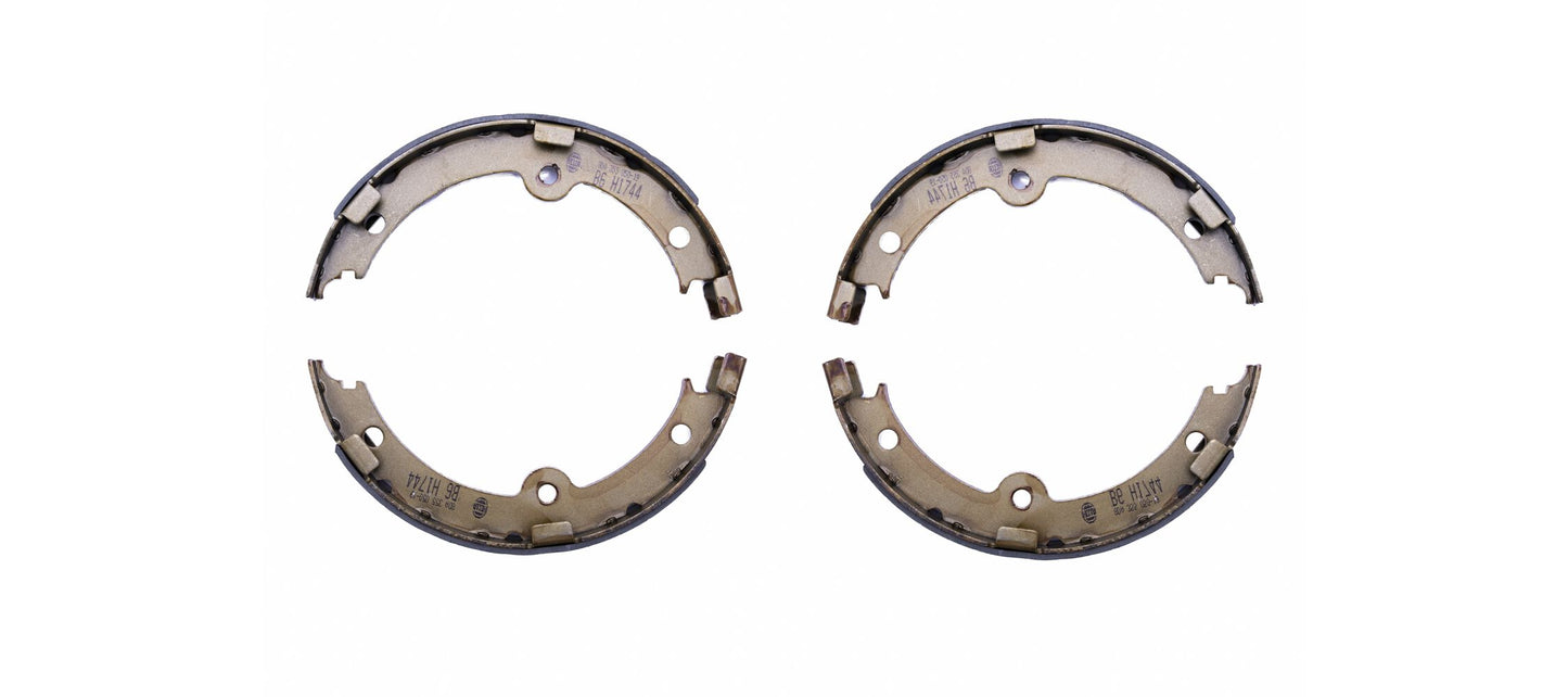 HELLA Brake Shoe Set, parking brake - H1744 - for e.g. LEXUS / TOYOTA 8DA355050-191