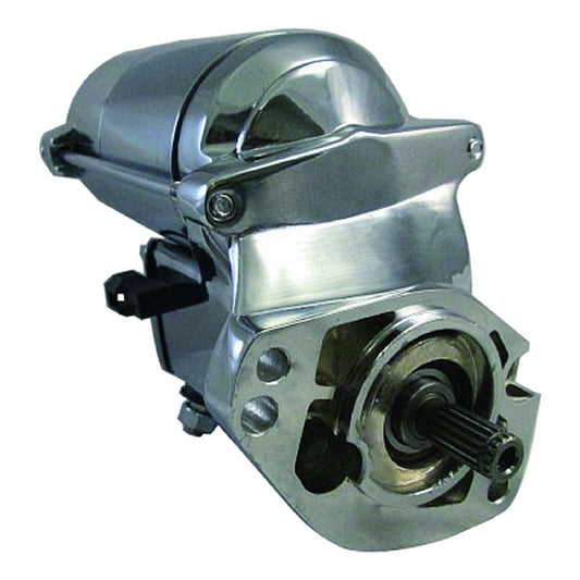 WAI New Starter Motor for Harley 1.8 kw (Chrome) High Torque Long Version 17629CNHT