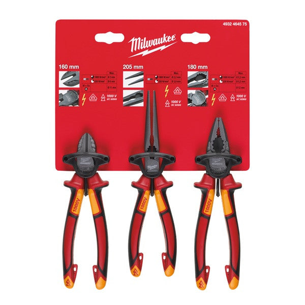VDE 3 Piece Plier Set