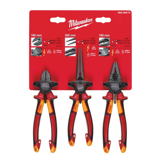 VDE 3 Piece Plier Set