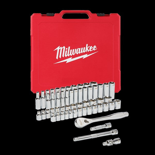 Metric & Imperial 3/8in. Ratchet + Socket set (56pc)