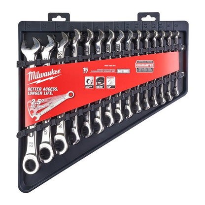 MAX BITE Ratcheting Metric Combination Spanner Set (15pc)