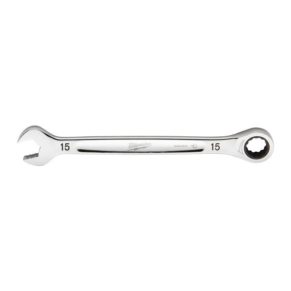 15 mm MAX BITE ratcheting combination spanner