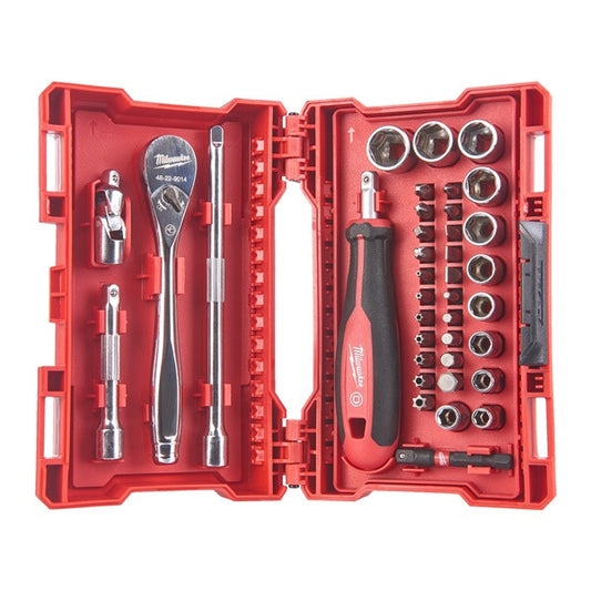 1/4in. Ratchet Driver & Socket set