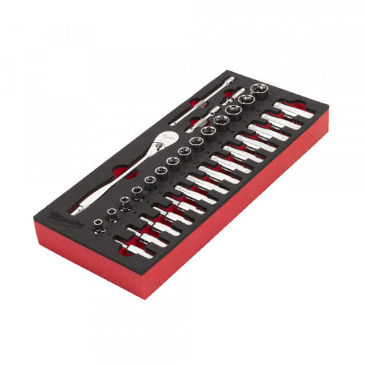 3/8 DR Ratchet and Socket Set Foam Insert