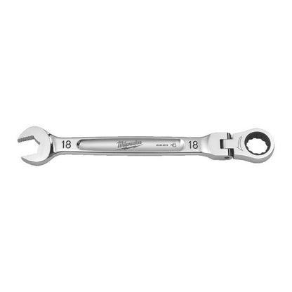 18 mm MAX BITE flexible head ratcheting combination spanner -1pc