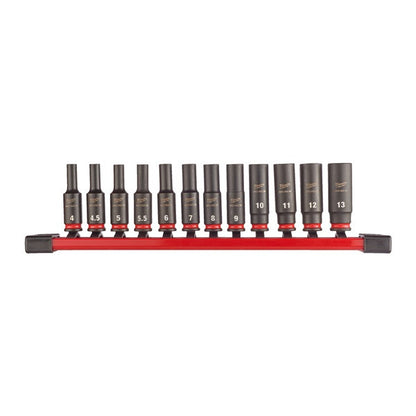 Hex socket ShW 1/4 deep set-12pc