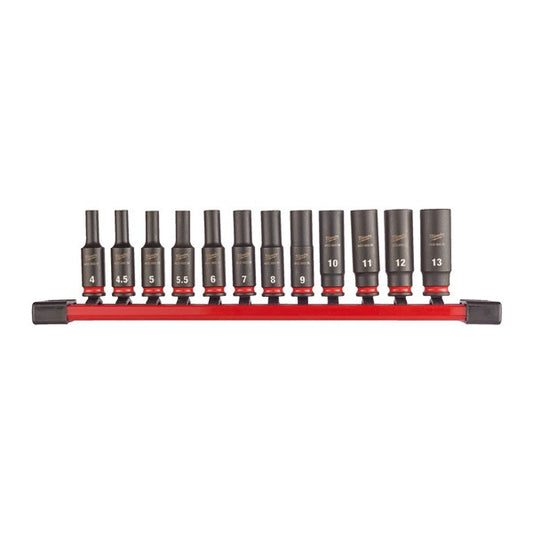 Hex socket ShW 1/4 deep set-12pc