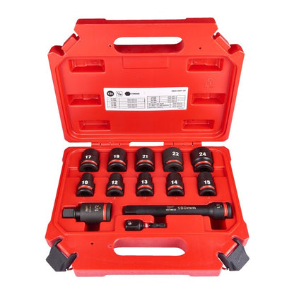 1/2 DR STD Impact Socket Set -13pc
