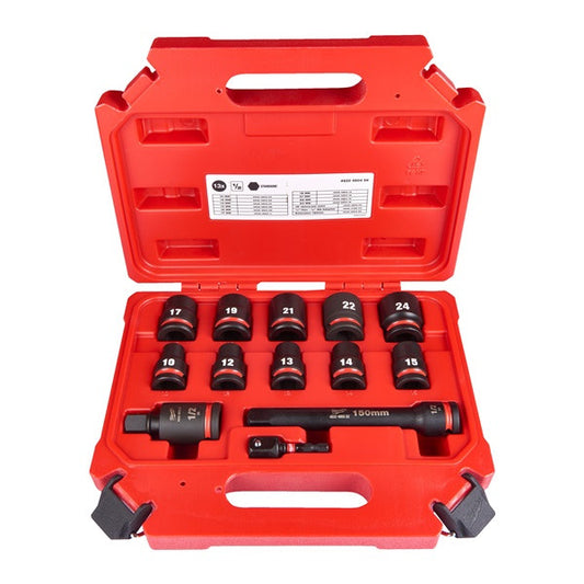1/2 DR STD Impact Socket Set -13pc