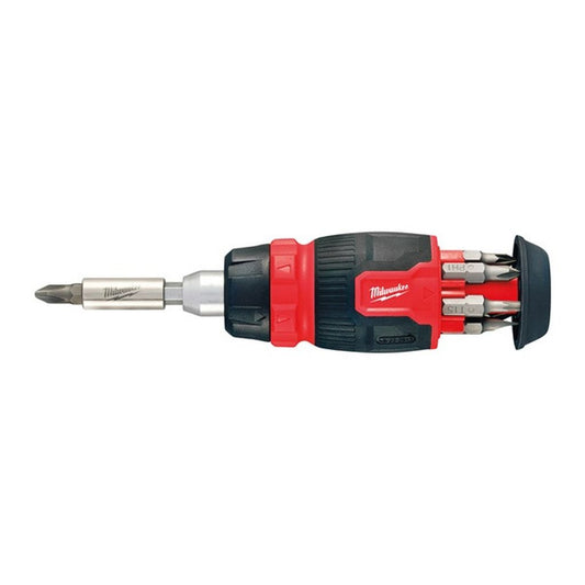 8 in 1 Compact Ratcheting Multi-Bit Screwdriver