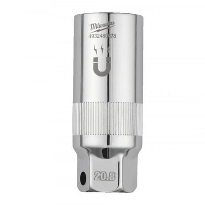 3/8in. Drive 20.8mm Magnetic Spark Plug Socket -1pc