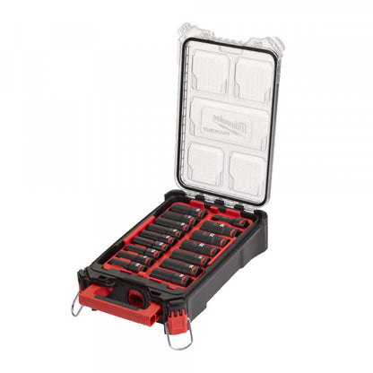 1/2in. PACKOUT SHOCKWAVE IMPACT DUTY socket set -16pc