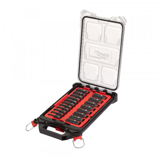 3/8in. PACKOUT SHOCKWAVE IMPACT DUTY socket set -19pc