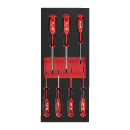 7 pc Tri-Lobe Screwdriver TX Set 1 Foam Insert -7pc