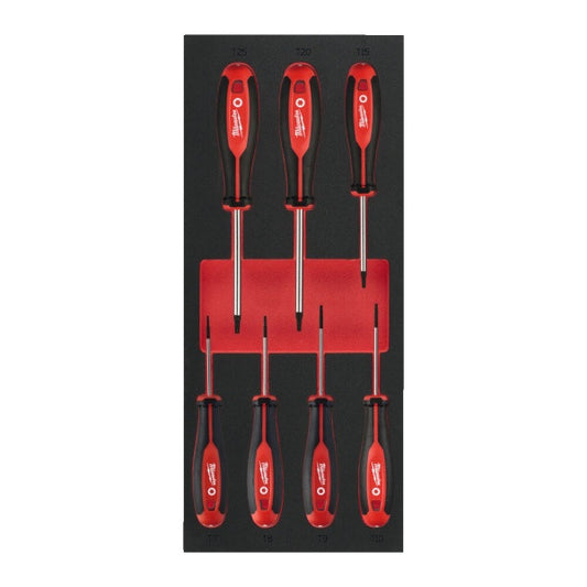 7 pc Tri-Lobe Screwdriver TX Set 1 Foam Insert -7pc