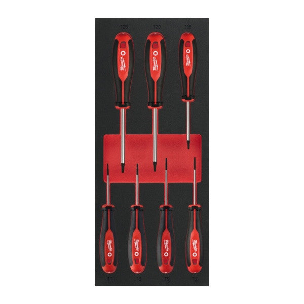 7 pc Tri-Lobe Screwdriver TX Set 1 Foam Insert -7pc