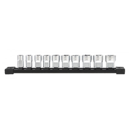 3/8in. Drive 10PC Metric Chrome Sockets -10pc