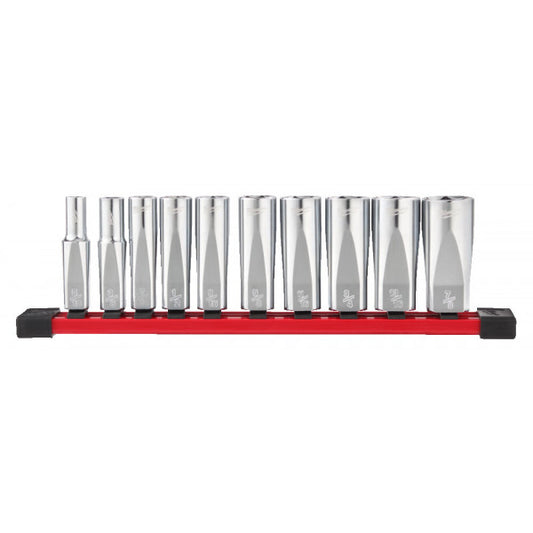 3/8in. Drive 10PC Imperial Deep Chrome Socket Set -10pc