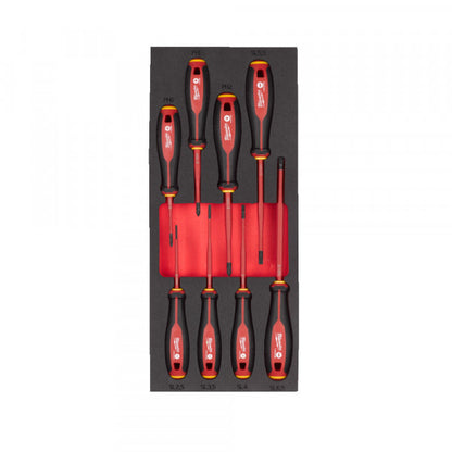 VDE Tri-Lobe screwdriver set foam insert -8pc